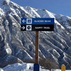 Skeetawk - One of several run options from top of the chair lift at Skeetawk.