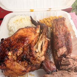 Randy's Huli Chicken and Ribs - Brisket combo