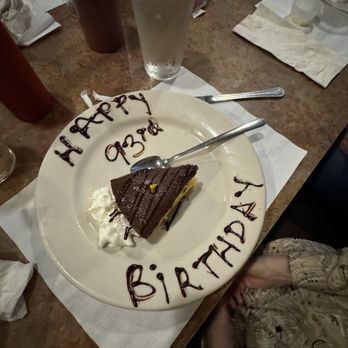 The Clam Bake - Boston cream pie birthday dessert - Seafood Near Me - Fort Myers, Florida