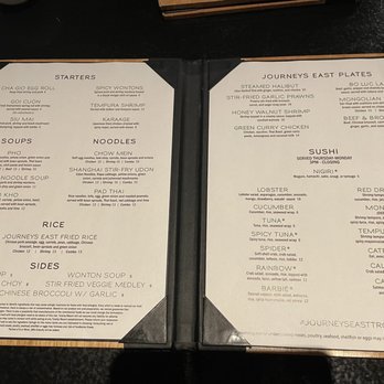 Journeys East - Menu Oct 2, 2021 - Japanese Near Me - Tulalip, Washington Journeys East - Menu Oct 2, 2021 - Japanese Near Me - Tulalip, Washington