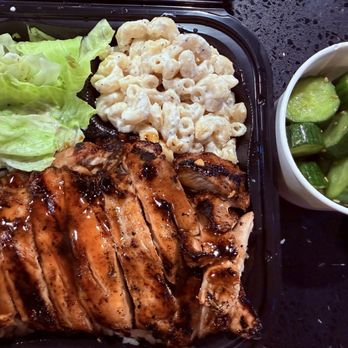 Flavor Belly - OG Teriyaki Chicken with garlic rice. Side of pickled cucumbers - Food Court Near Me - West Covina, California
