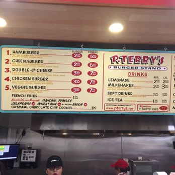 P. Terry's Burger Stand - Menu - Burgers Near Me - Austin, Texas P. Terry's Burger Stand - Menu - Burgers Near Me - Austin, Texas