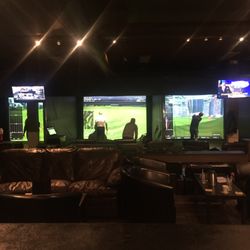 Divots Indoor Golf - View from the lounge