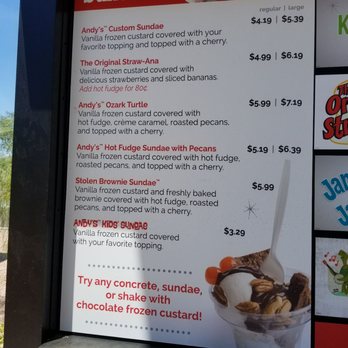Andy's Frozen Custard - Ice Cream & Frozen Yogurt Near Me - Phoenix, Arizona