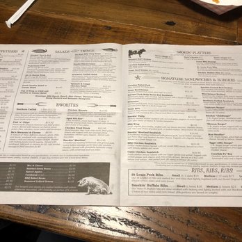Smokin' Dave's BBQ - Original menu, in a newspaper format! - Barbeque Near Me - Denver, Colorado