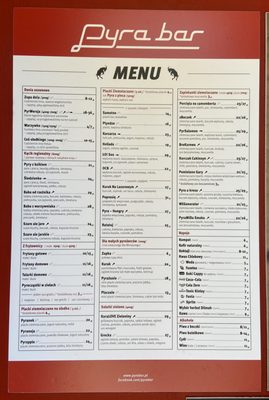 Menu photo 1 Pyra Bar Poznań, WP
