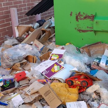 T N T Junk Removal - a pile of trash outside a building - Junk Removal & Hauling Near Me - Dallas, Texas T N T Junk Removal - a pile of trash outside a building - Junk Removal & Hauling Near Me - Dallas, Texas