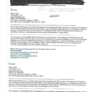 Cole Sadkin - Recommends spending more money to amend and add defendants - claim is strong - Legal Services Near Me - Chicago, Illinois