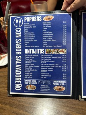 Menu photo 2 Con Sabor Salvadoreno San Fernando, CA