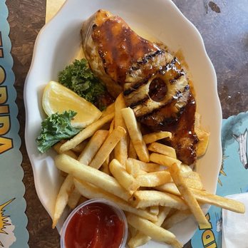 The Net By George - Grilled Teriyaki Wahoo - Seafood Near Me - Flagler Beach, Florida The Net By George - Grilled Teriyaki Wahoo - Seafood Near Me - Flagler Beach, Florida