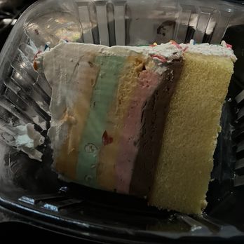The Original Rainbow Cone - Rainbow Cone Half Round Cake slice - Ice Cream & Frozen Yogurt Near Me - Hurst, Texas