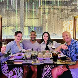 Red Salt Chophouse and Sushi - Amber, Tavares, Paula, Casey - We are the NOW generation. (L-R)