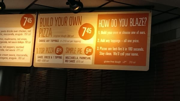 Menu photo 6 Blaze Pizza Orange, CA