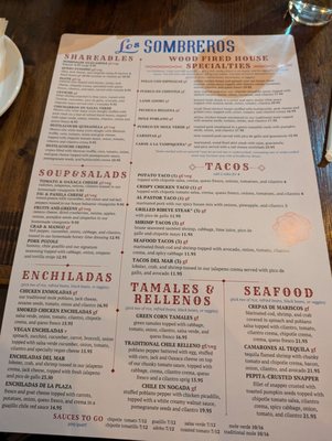 Menu photo 5 Los Sombreros Mesa, AZ