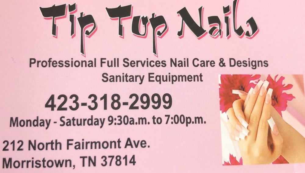 TIP TOP NAILS 14 Photos & 12 Reviews 212 N Fairmont Ave, Morristown
