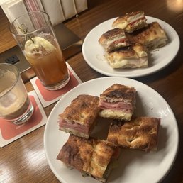 Toasties, cider and espresso milkshake Toasties, cider and espresso milkshake