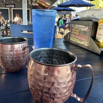 The Quarterdeck Lakeside Dining - Moscow mules. - American Near Me - Monkey Island, Oklahoma