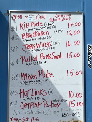 Menu photo 4 Joes Backyard Bbq Lunchwagon Aiea, HI