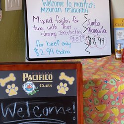 Martha’s Mexican Restaurant - The special of the day.