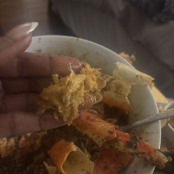 Bag O Crab - Picture of the Old King Crab meat that was inside the old king crab they gave in my uber eats order - Cajun/Creole Near Me - Vallejo, California