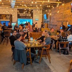 Lots of tables, cozy atmosphere