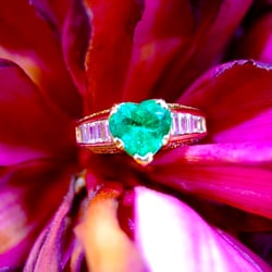 DePaula Jewelers - Hand Crafted Emerald and Diamond Ring