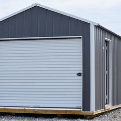 Lizards on the Roof - 12X24 Zmetal Garage
