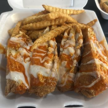 HoodRolls - Buffalo Chicken roll with fries - Sandwiches Near Me - Jonesboro, Arkansas