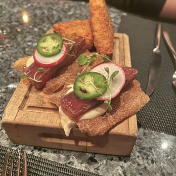 Vero Bistro Moderne - Tuna crudo - Italian Near Me - Calgary, Alberta