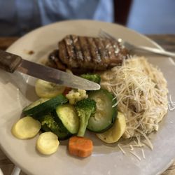 Ricatoni's Italian Grill - Pork chop dinner