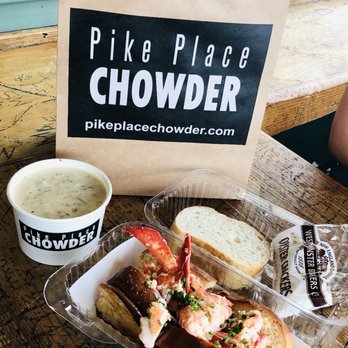 Pike Place Chowder - Maine Lobster Roll, New England Clam Chowder - Seafood Near Me - Seattle, Washington