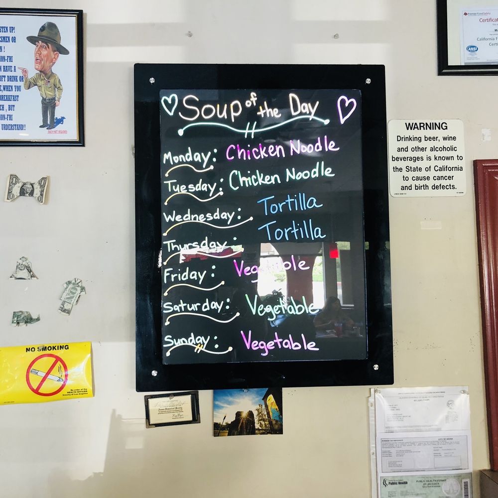 Flo's Coffee Shop - Soup of the day Menu - Breakfast & Brunch Near Me - Azusa, California
