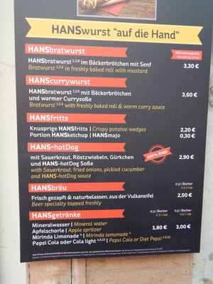 Menu photo 4 Hanswurst - Das Wurstrestaurant Aachen, NW