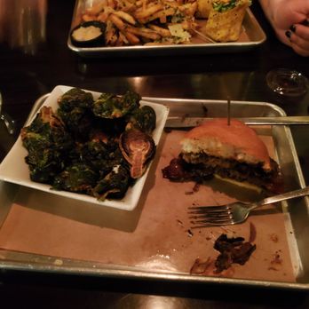 Bar One - Black  out Burger  soon good an the Brussel Sprouts were amazing. - New American Near Me - Milford, New Hampshire