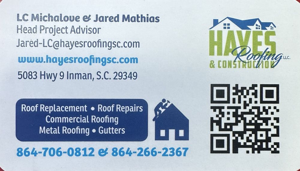 Slide of Hayes Roofing