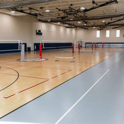 Romeoville Athletic & Event Center - The north gym has rubber floors that can be used for basketball, volleyball, or events.