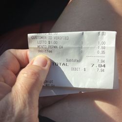 Arco Ampm - .35 cents fee for using debit card. On gas & inside too- should you buy anything....