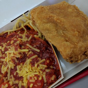 Jollibee - Sweet Spaghetti and a Friend Chicken Thigh - Fast Food Near Me - Daly City, California