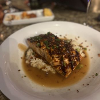 Firefly - Honey Glazed Salmon - Steakhouses Near Me - Panama City Beach, Florida Firefly - Honey Glazed Salmon - Steakhouses Near Me - Panama City Beach, Florida
