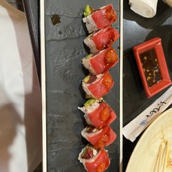 VKI Japanese Steak House & Sushi Bar - Don't remember the name but it was slightly spicy and delicious!