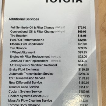 Fox Toyota Clinton - Some of their common prices - Car Dealers Near Me - Clinton, Tennessee