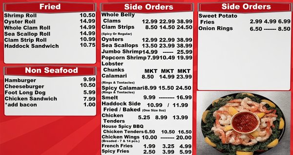 Menu photo 1 SS Lobster Ltd Fitchburg, MA Menu photo 1 SS Lobster Ltd Fitchburg, MA