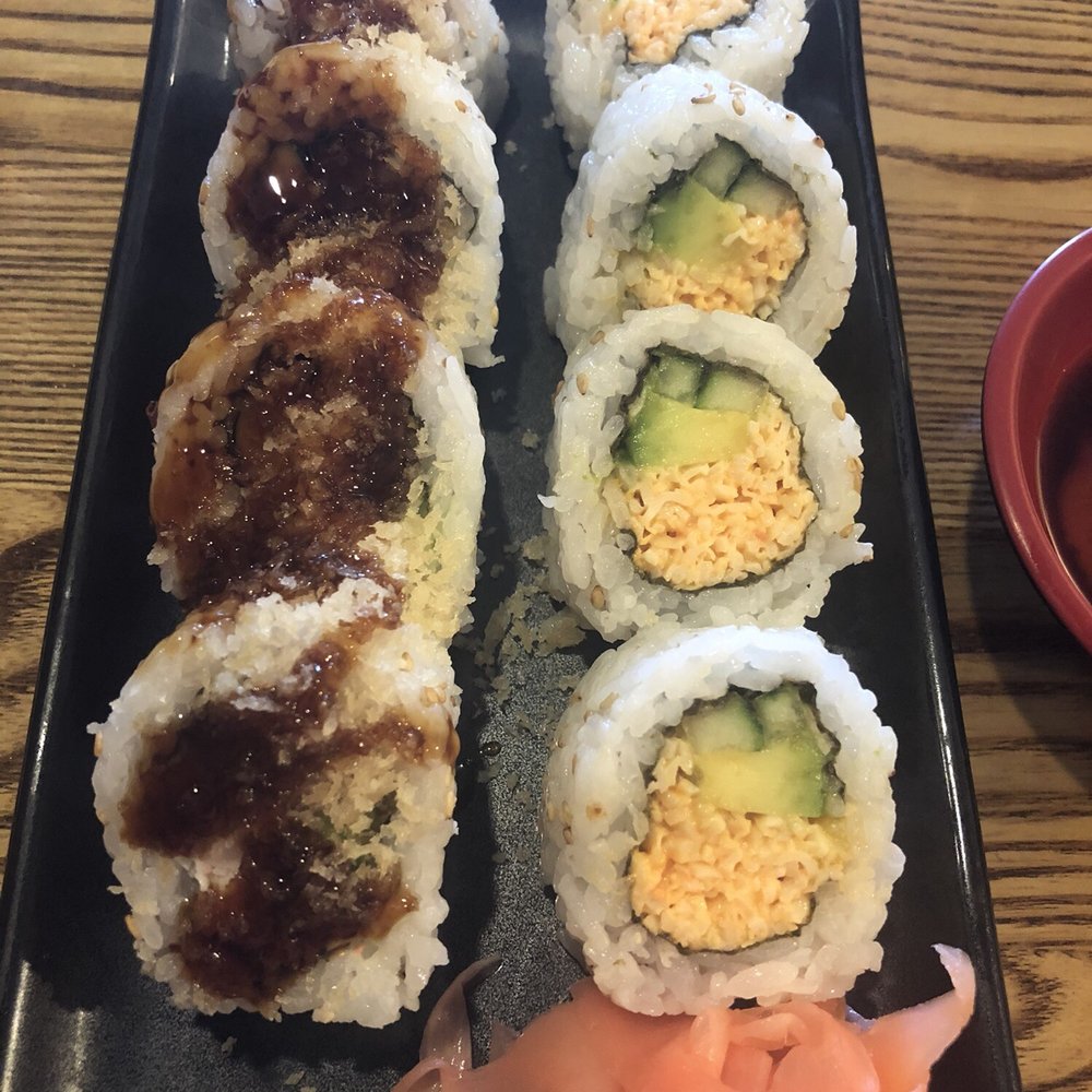 Ladybug Café - Half spicy California and half crunchy roll. Mmmmm :) - Japanese Near Me - Gardena, California Ladybug Café - Half spicy California and half crunchy roll. Mmmmm :) - Japanese Near Me - Gardena, California