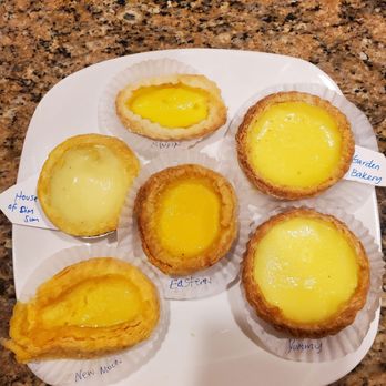 New Moon Restaurant - Egg tart sampling from several Chinatown spots including Eastern Bakery. - Dim Sum Near Me - San Francisco, California New Moon Restaurant - Egg tart sampling from several Chinatown spots including Eastern Bakery. - Dim Sum Near Me - San Francisco, California