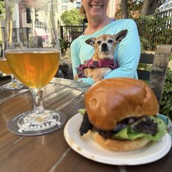 Dank Burger - 1/4 pound smash burger and IPA