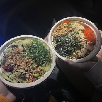 I Love Sushi Express - Classic Hawaiian(left) Sariacha Aioli Ahi(right) - Poke Near Me - Madison, Alabama I Love Sushi Express - Classic Hawaiian(left) Sariacha Aioli Ahi(right) - Poke Near Me - Madison, Alabama