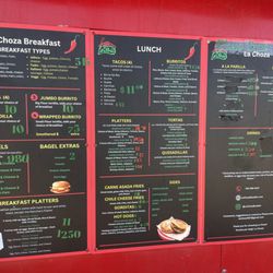 La Choza Food Truck - East Pearl Menu (5/2024)