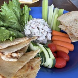 Blue Sky Cafe - Yum! Chicken salad with pita and veggies