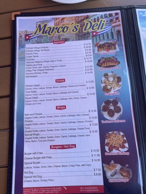 Menu photo 2 Marco's Deli Hollywood, FL Menu photo 2 Marco's Deli Hollywood, FL