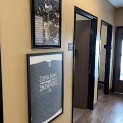Mendyk Chiropractic - Signed Super Bowl Philadelphia Eagles T-Shirt by our long time patient: Kenjon Barner